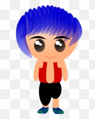 Free Punk Man Vectors - Menino Do Cabelo Azul Emoji,Emo Emoticon