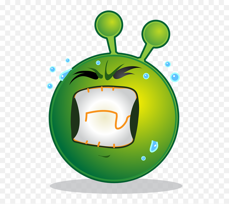Alien Smiley Emoji - Emoji Straining,Mad Emoji