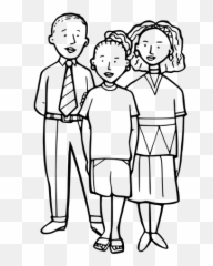 Family Vector Clip Art - Small Clipart Black And White Emoji