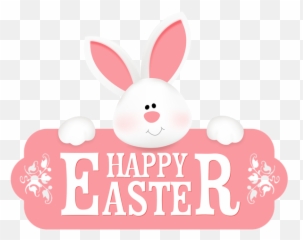 Bunny Clipart Couple Bunny Couple - Transparent Background Happy Easter Clipart Emoji,Bunny Text Emoji