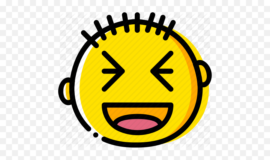 Emoji Emoticon Face Lol Icon - Icon Of Stunned,Lol Face Emoji