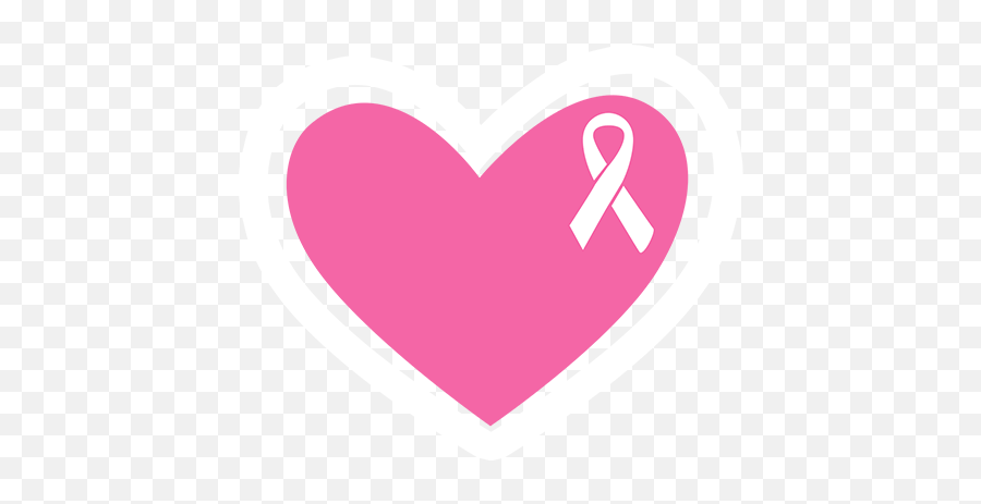 Women Breast Cancer Pink Ribbon Heart - Breast Cancer Emoji,Breast Cancer Symbol Emoji
