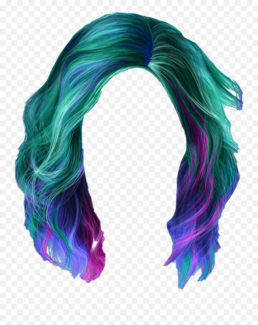 Hair Hairstyles Haircut Green Greenhair - Blue Hair Png Transparent Emoji,Emoji Haircut