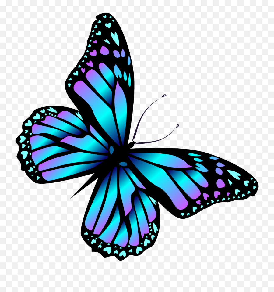 Creative Clipart Fancy Butterfly Creative Fancy Butterfly - Clipart Blue Butterfly Emoji,Butterfly Emoji