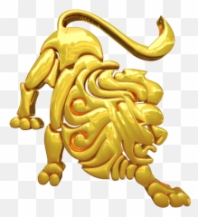 Golden Leo Zodiac Sign - Png Emoji