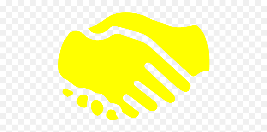 Yellow Handshake 2 Icon - Hand Shake Icon Yellow Emoji,Handshake Emoticon