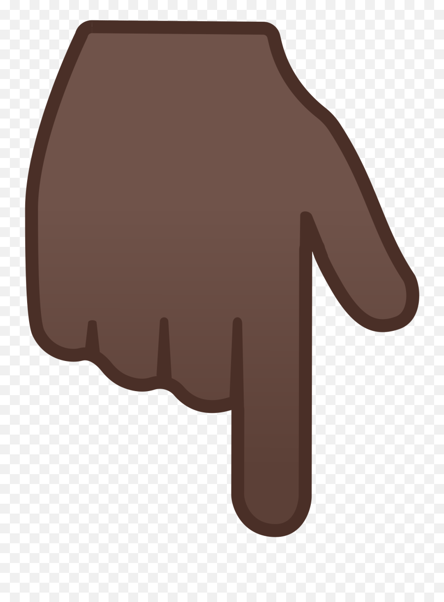 Hand Emoji Pointing Down Transparent Cartoon - Hand Emoji Png Pointing Down,Pointing Right Emoji