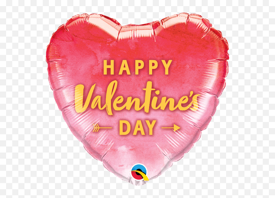 18 Qualatex Foil Balloon - Happy Valentineu0027s Day Arrow Happy Valentines Day Balloon Qualatex Emoji,Emoji Valentine Cards