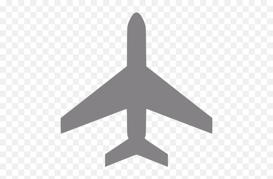 Gray Airplane 4 Icon - Transparent Background Airplane Icon Gray Emoji,Airplane Emoticon