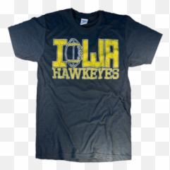 Garage Cotton Vintage Mens University Of Iowa Hawkeye - Active Shirt Emoji,Hawkeye Emoji