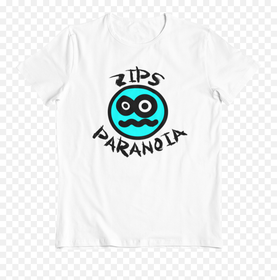 Zips Vol 1 Paranoia Tee - Straight Zooted Shirt Emoji,Plain Emoticon