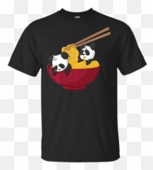 Kawaii Anime Japanese Ramen Noodles Panda Bear Gift Pullover Black T - Shirt M3XL Just Sudo It Emoji