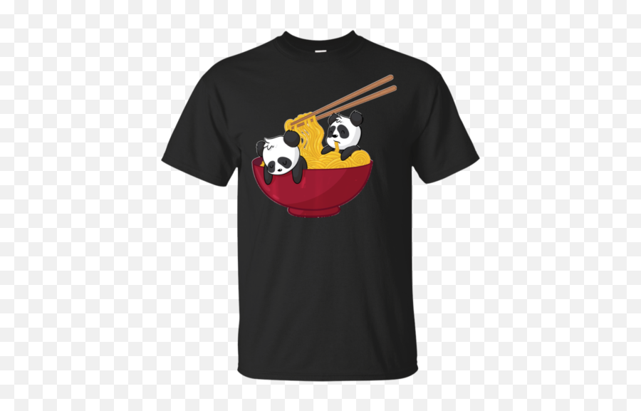 Kawaii Anime Japanese Ramen Noodles Panda Bear Gift Pullover Black T - Shirt M3xl Just Sudo It T Shirt Emoji,Monokuma Emoji