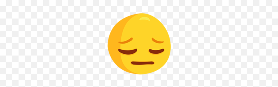 Pensive Face Emoji Transparent - Smiley,:pensive: Emoji