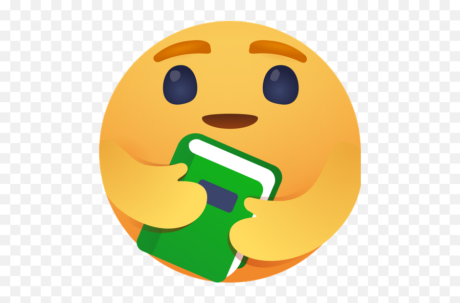 Care Emoji With Book Logo Icon Of Gradient Style - Available Facebook Care Icon Png,Cookie Emoji