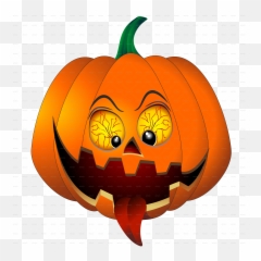 Download Pumkin Vector Cartoon Pumpkin - Scary Halloween Emoji