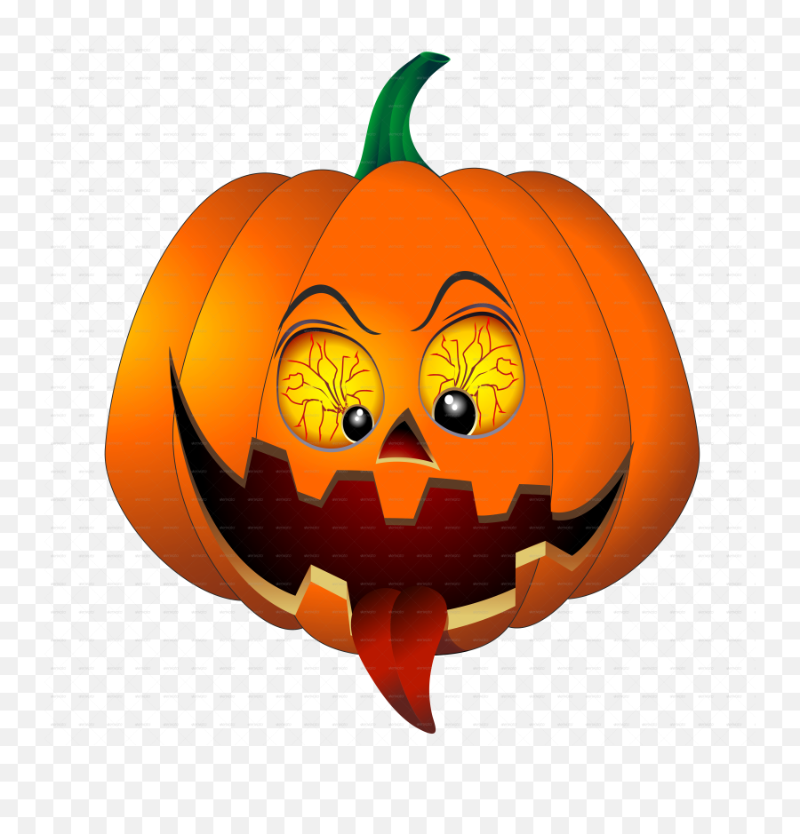 Download Pumkin Vector Cartoon Pumpkin - Scary Pumpkin Cartoon Scary Halloween Pumpkin Emoji,Pumkin Emoji