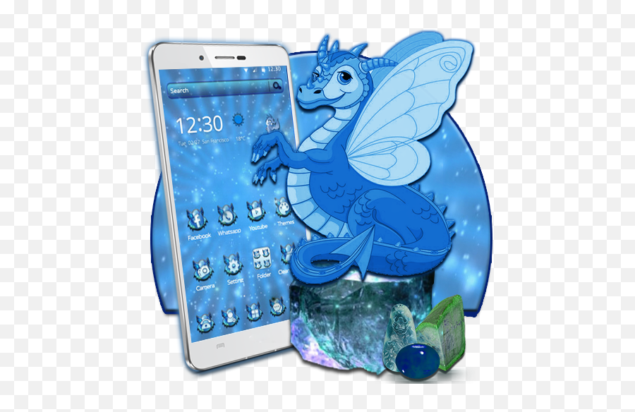 Get A Glimpse Of Red Fire Dragon 3d Theme From - Dragon Emoji,Donkey Emoji Android