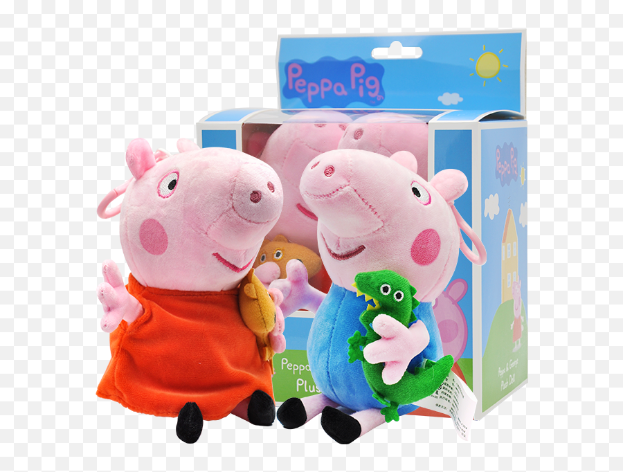 Peppa Pig Plush Toys Peggy Dolls George Big Pillows - Peppa Peppa Pig Emoji,Emoji Plush Toys