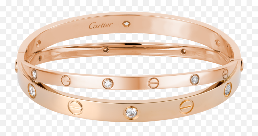 Download Love Braceletpink Gold Diamonds - Cartier Love Cartier Bangle Design Emoji,Diamonds Emoji