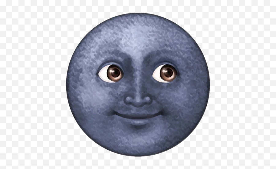 Dark Blue Moon Emoji - Emoji Da Lua Png,Moon Emoji