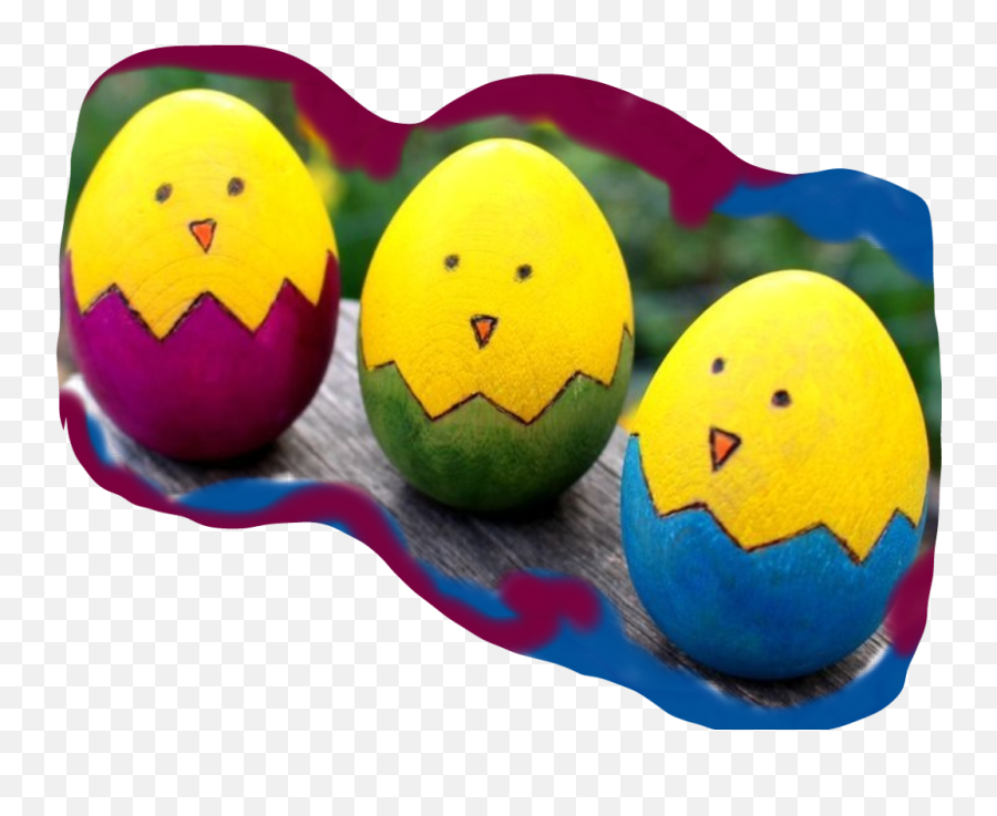 Freetoedit Easter Egg Eggs Easterdecor - Yumurta Boyama Okul Öncesi Emoji,Emoji Eggs