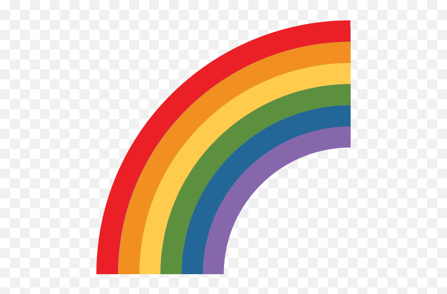 Rainbow Emoji - Rainbow Emoji Twitter,Rainbow Emoji