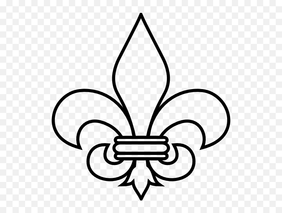 Fleur De Lis Outline Clip Art - Fleur De Lis Clip Art Emoji,Boy Scout Emoji