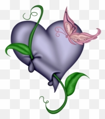 Heart Butterfly Png Clipart - Wallpaper Emoji,Emoji Coeur
