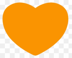 Heart Emoji Orange Computer Icons Clip Art - Transparent