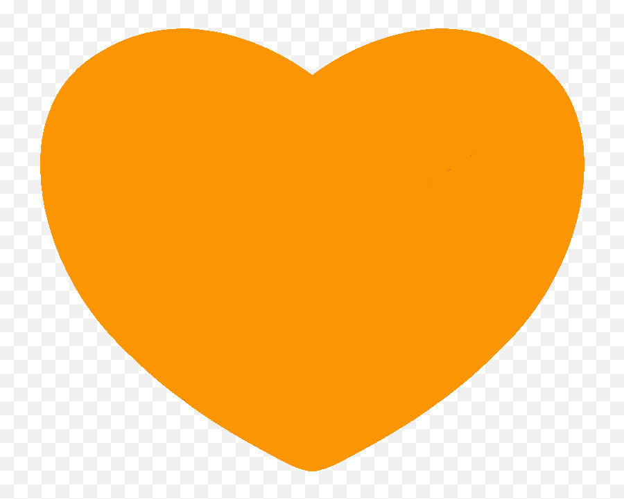 Heart Emoji Orange Computer Icons Clip Art - Orange Heart Transparent,Mail Emoji