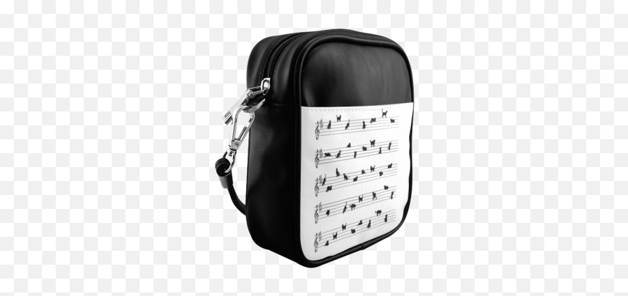 Conceptual Cat Song Musical Notes Sling - Shoulder Bag Emoji,Song Notes Emoji