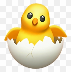Hatching Chick Emoji Babychicken Egg Chicken Emoji - Hatching Chick Emoji Png,Egg Emoji