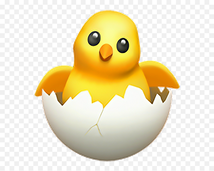 Hatching Chick Emoji Babychicken Egg Chicken Emoji - Hatching Chick Emoji Png,Egg Emoji