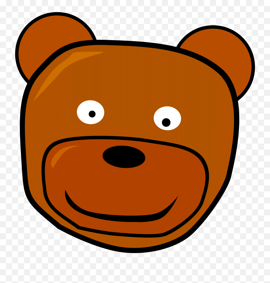 Clipart Free Download - Bear Face Clip Art Emoji,Emoji Bear And Fire