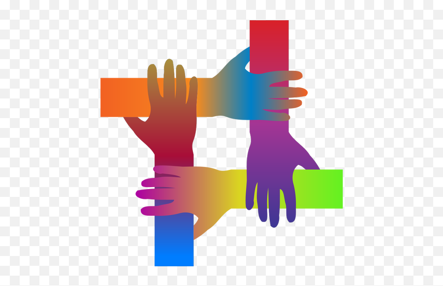 Prismatic Holding Hands - Inclusion Png Emoji,Emoji Clothes At Rainbow