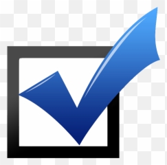 Blue Check Mark Clipart - Art Emoji