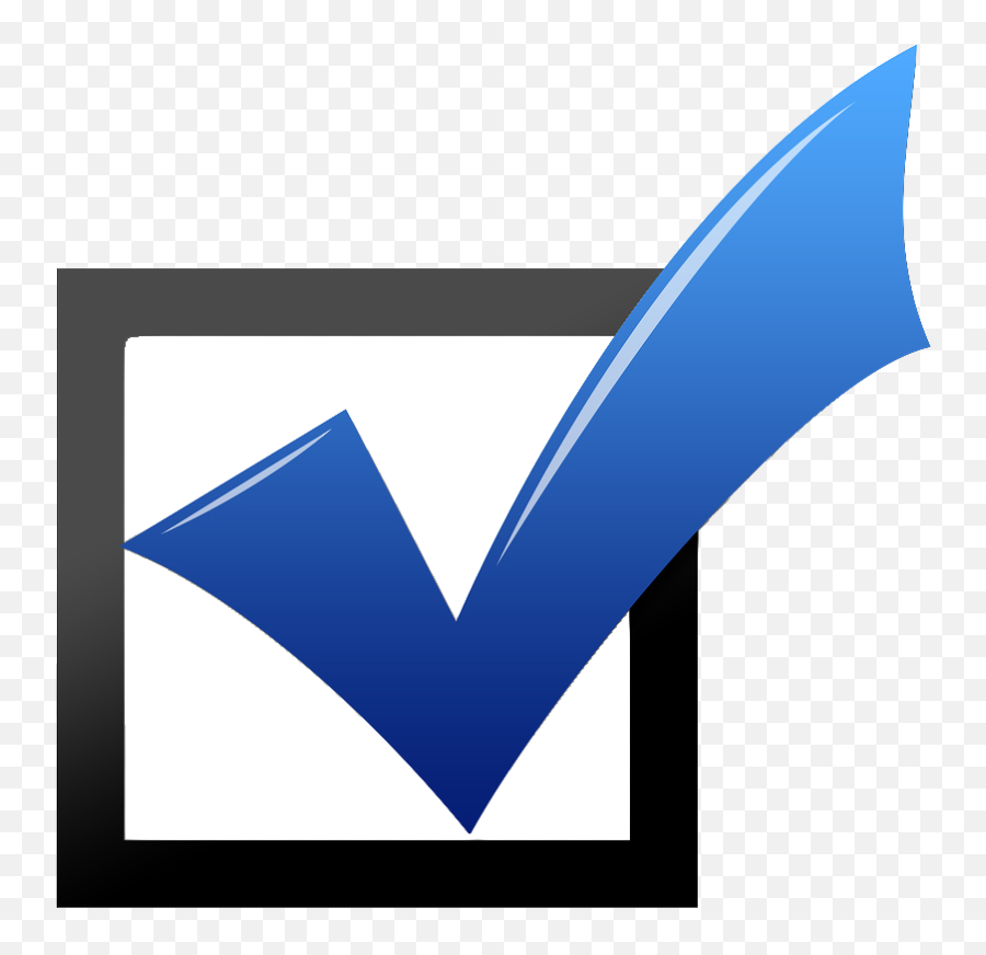 Blue Check Mark Clipart - Blue Check Mark Clip Art Emoji,Blue Check Mark Emoji