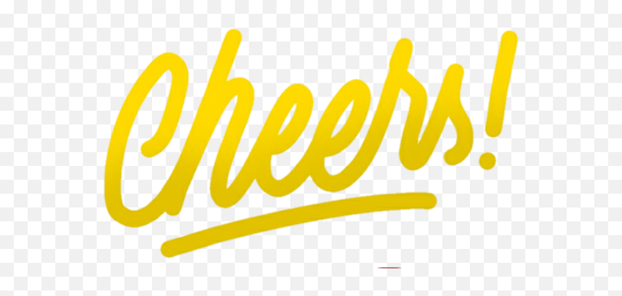 Cheers Word Sayings Yellow - Sticker By Amanda Calligraphy Emoji,Cheers Emoji Png