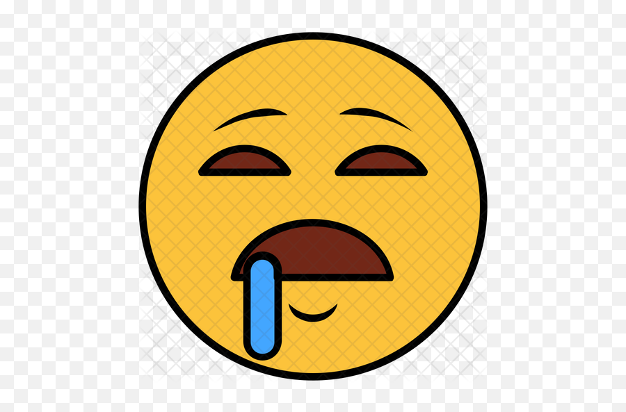 Drooling Emoji Icon - Happy,Drooling Emoticon