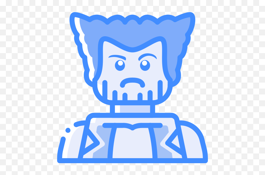 Wolverine - Lego Head Flaticon Emoji,Wolverine Emoji