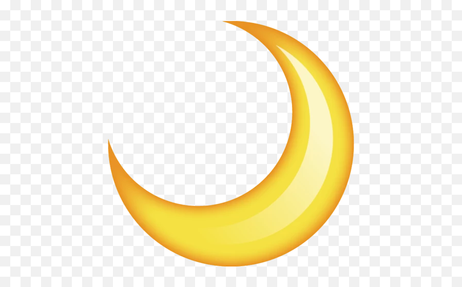 Moon Emoji - Crescent Moon Emoji Png,Moon Emoji