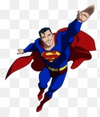 Flying Superman Young Justice - Clipart Png Emoji