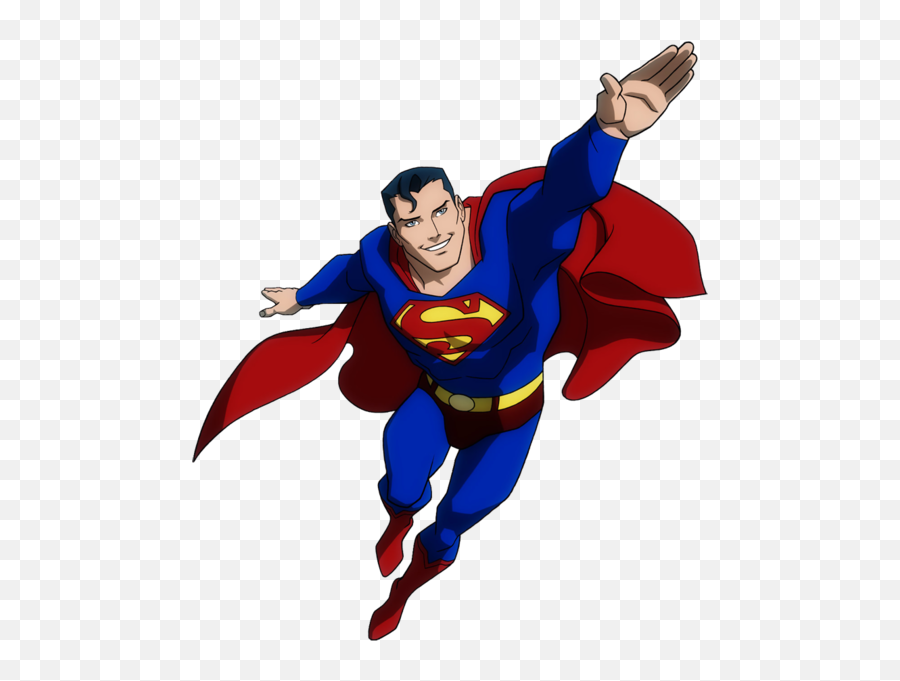 Flying Superman Young Justice - Superman Clipart Png Emoji,Superman Emoji