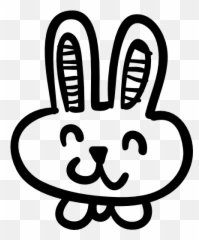 Rabbit Toy Icons - Rabbit Hand Drawn Png Emoji,Bunny Text Emoji