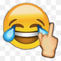 Emoji Fuck Poland Fuckemoji - Crying Laughing Png