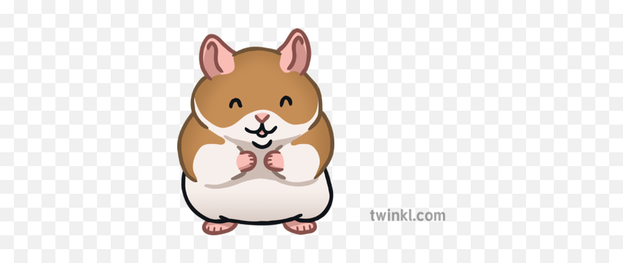 Hamster Emoji Symbol Sms Animal Cute Illustration - Hamster Symbol,Cute Emoji