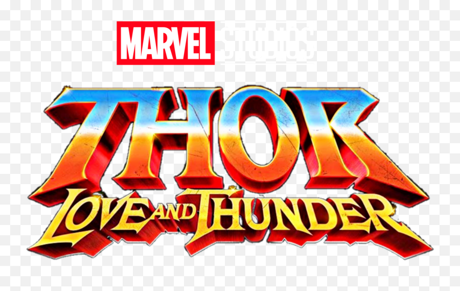 Thor Love And Thunder Logo Marvel Studios Thor4 Freeto - Graphic Design Emoji,Thunder Emoji