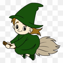 Really Easy Drawing Tutorial - Of A Cartoon Witch Emoji