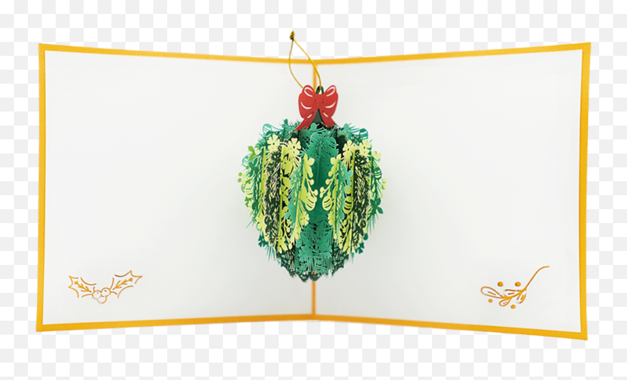 Mistletoe Pop Up Card - Pop Up Mistletoe Card Emoji,Mistletoe Emoji
